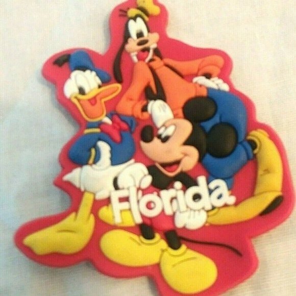 Disney Refrigerator MAGNETS Mickey Goofy Tigger Florida Lot Souvenir Bundle 3-D - Picture 7 of 12